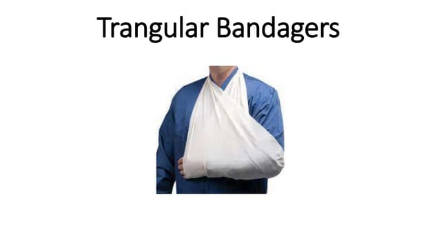 BANDAGING: TRIANGULAR BANDAGING AND CRAVAT, TYPES OF KNOTS | PPTX