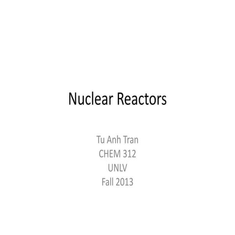 Nuclear Reactors