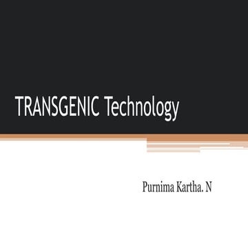 Transgenic technology