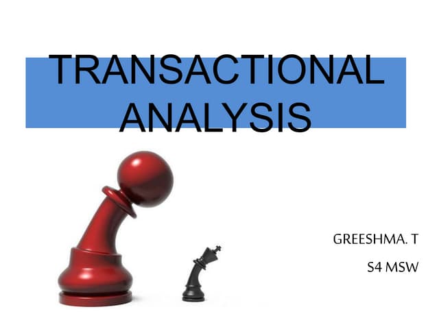 Transactional analysis
