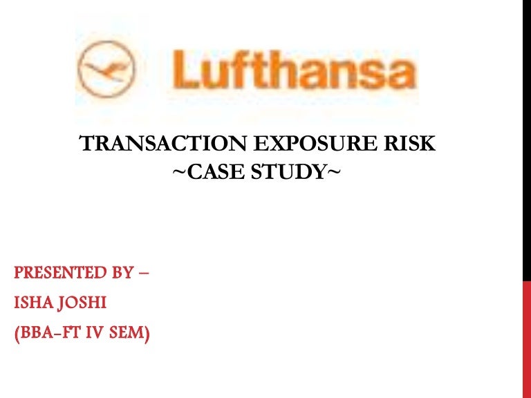 Transaction Exposure Risk