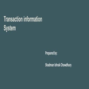 Transaction information system