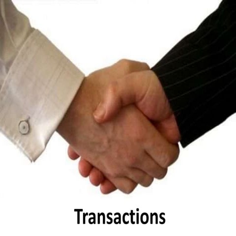 Transactions - Transactional Analysis