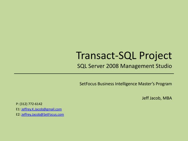 JKJ_T SQL project code samples
