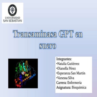 Transaminasa gpt en suero
