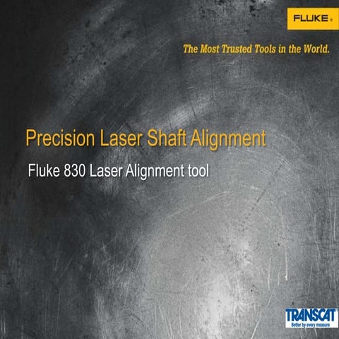 Transcat and Fluke Present: Precision Shaft Alignment Made Easy