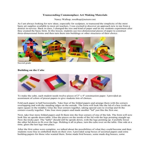 Transcending Commonplace Art Making Materials