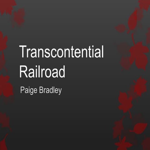 Transcontential railroad