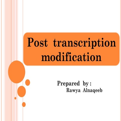 Post tRANSCRIBTION molecular biology.pdf