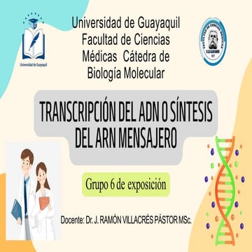 transcripción del ADN o Síntesis del ARN mensajero.pptx