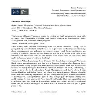 The Manual of Ideas interview with ...