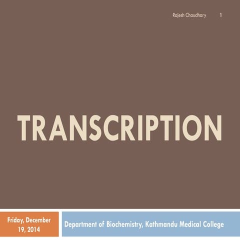 Transcription | PDF