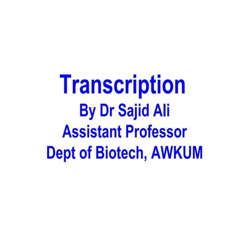 Transcription