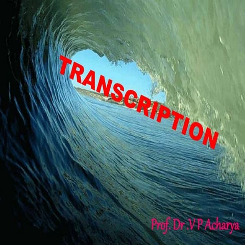 Transcription of DNA