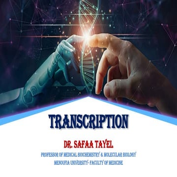 Transcription In Prokaryotes & Eukaryotes.pptx