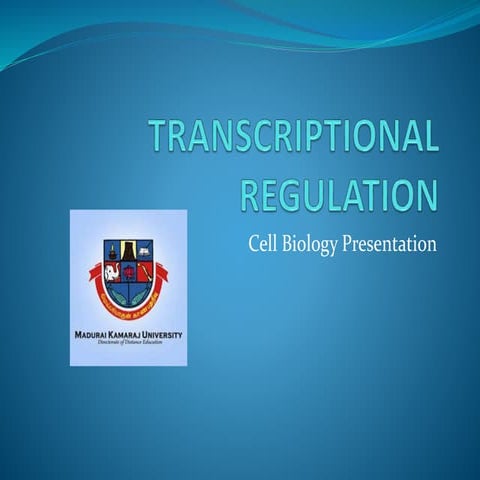 Transcriptional regulation [autosaved]