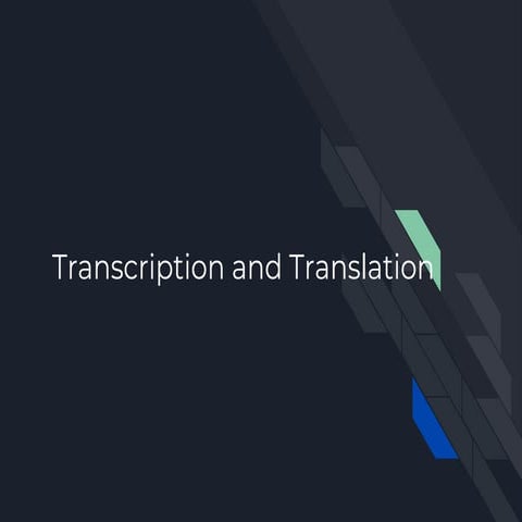 Transcription and Translation _ Biology