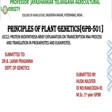transcription biochemistry.pptx prokaryotes and eukaryotes