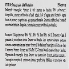 Transcription and it is Mechanisms note pdf | PDF