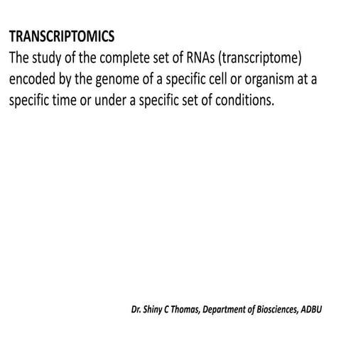 Transcriptomics,techniqes, applications.pdf