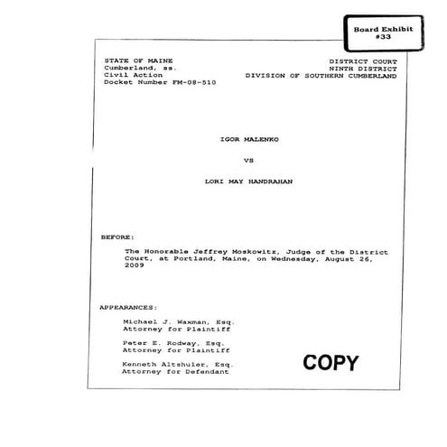 Trevor letter | PDF