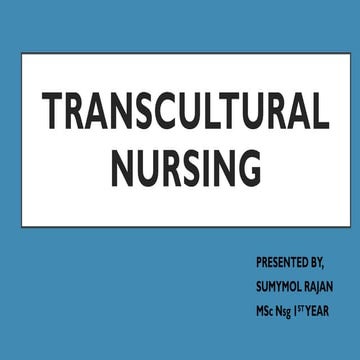 TRANSCULTURAL NURSING .transcultural assessment model.