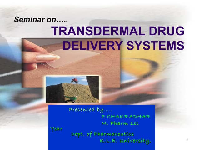 Transdermal drug delivery system