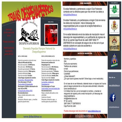 Transdespeñaperros 2014 INFO)