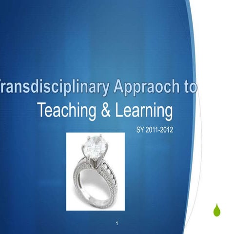 Transdisciplinary approach and hiv ppt 2011 2012