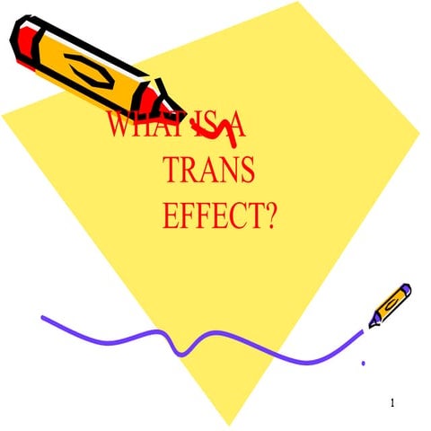 Trans effect And Its Applications | PPTX