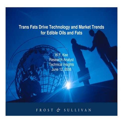 Trans Fats Drive Technology And Market Trends Jun08