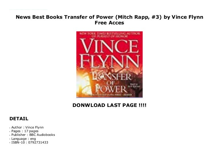 News Best Books Transfer Of Power Mitch Rapp 3 By Vince Flynn F