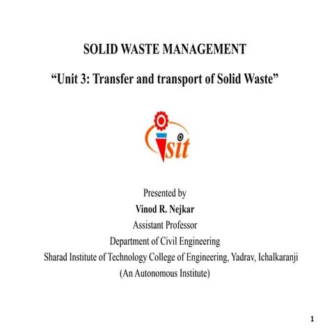 Transfer and transport of solid waste- SWM.pptx