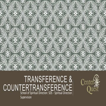 Transference & Countertransference
