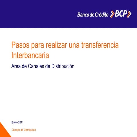 Transferencias BCP | PPT