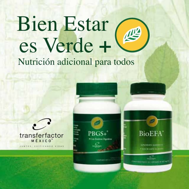 Factores de Transferencia Transfer Factor3G - Bienestar es Verde