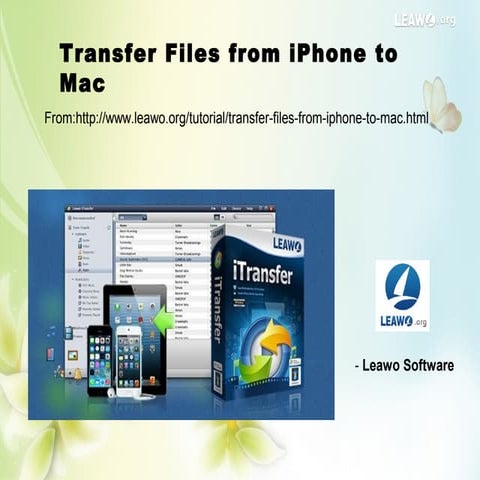 Transfer files from i phone to mac