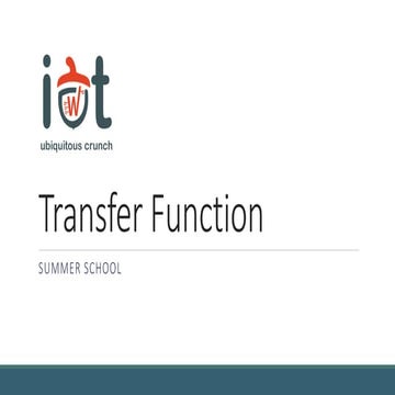 Transfer Function | PPTX | Physics | Science
