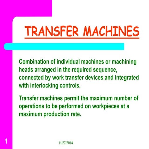 Transfer machines 