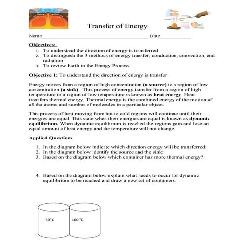 Transfer of energy