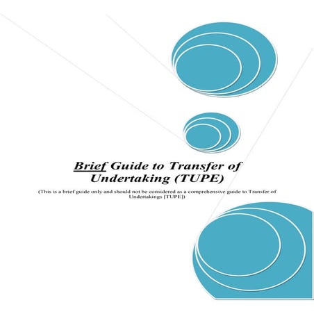 Transfer Of Undertaking, Mergers And Acquistions | PDF