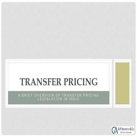 Transfer pricing