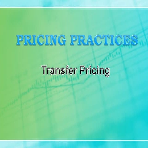 Pricing Strategies;Transfer pricing- managerial economics