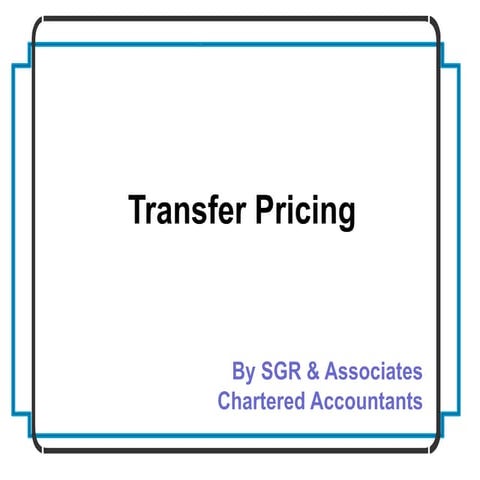 Transfer pricing 