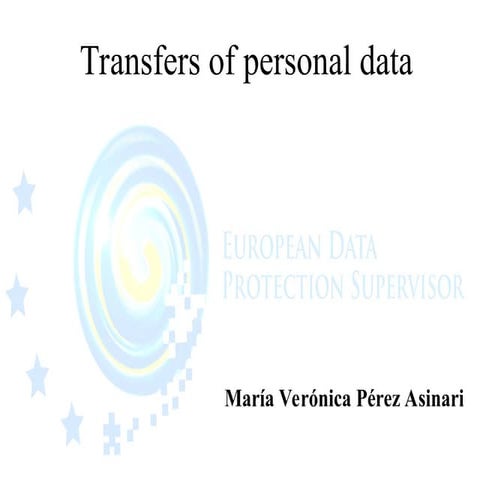transfers of personal data and some data protection | PPT