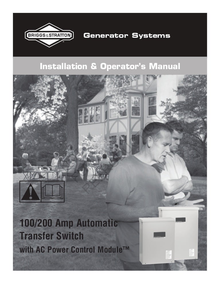 Transfer switch manual