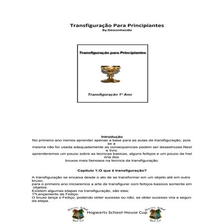 Um guia de transfiguração para iniciantes | PDF