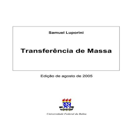 Transferencia de massa livro
