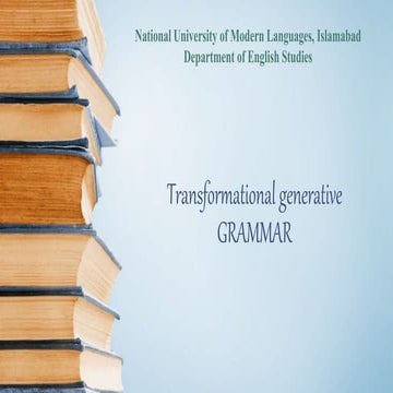 Transformational Generative Grammar