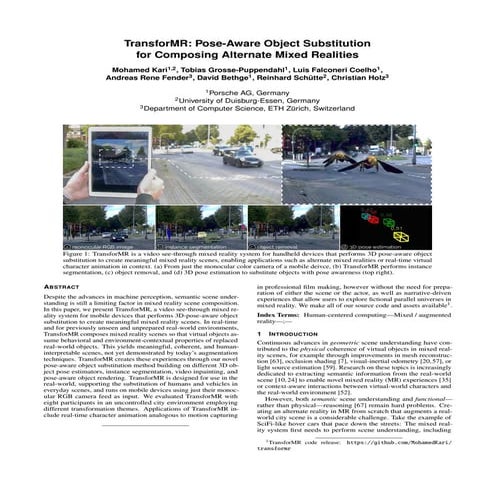 Mixed Reality: Pose Aware Object Replacement for Alternate Realities